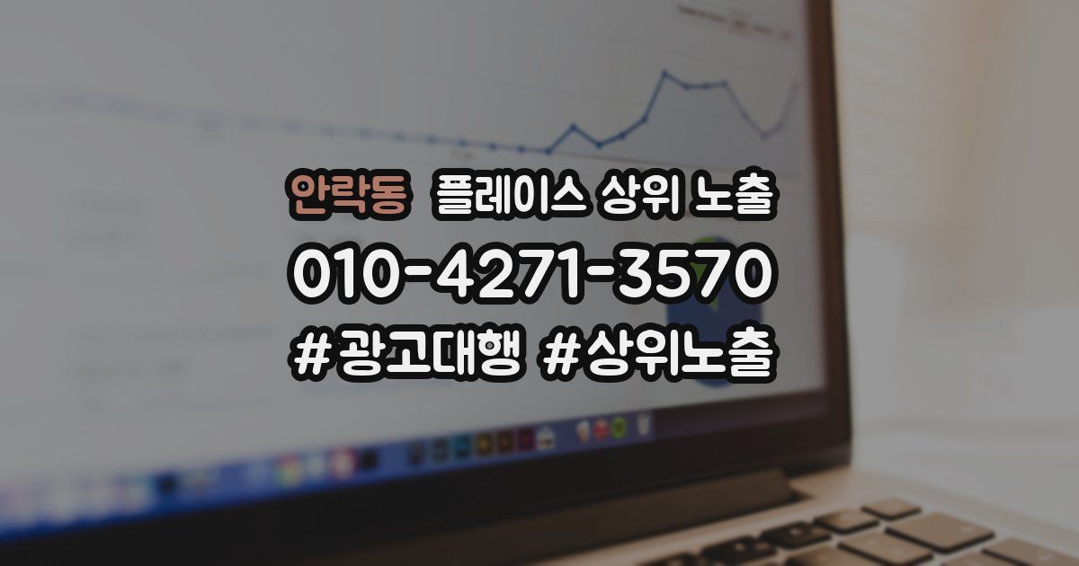 안락동 플레이스 상위 노출