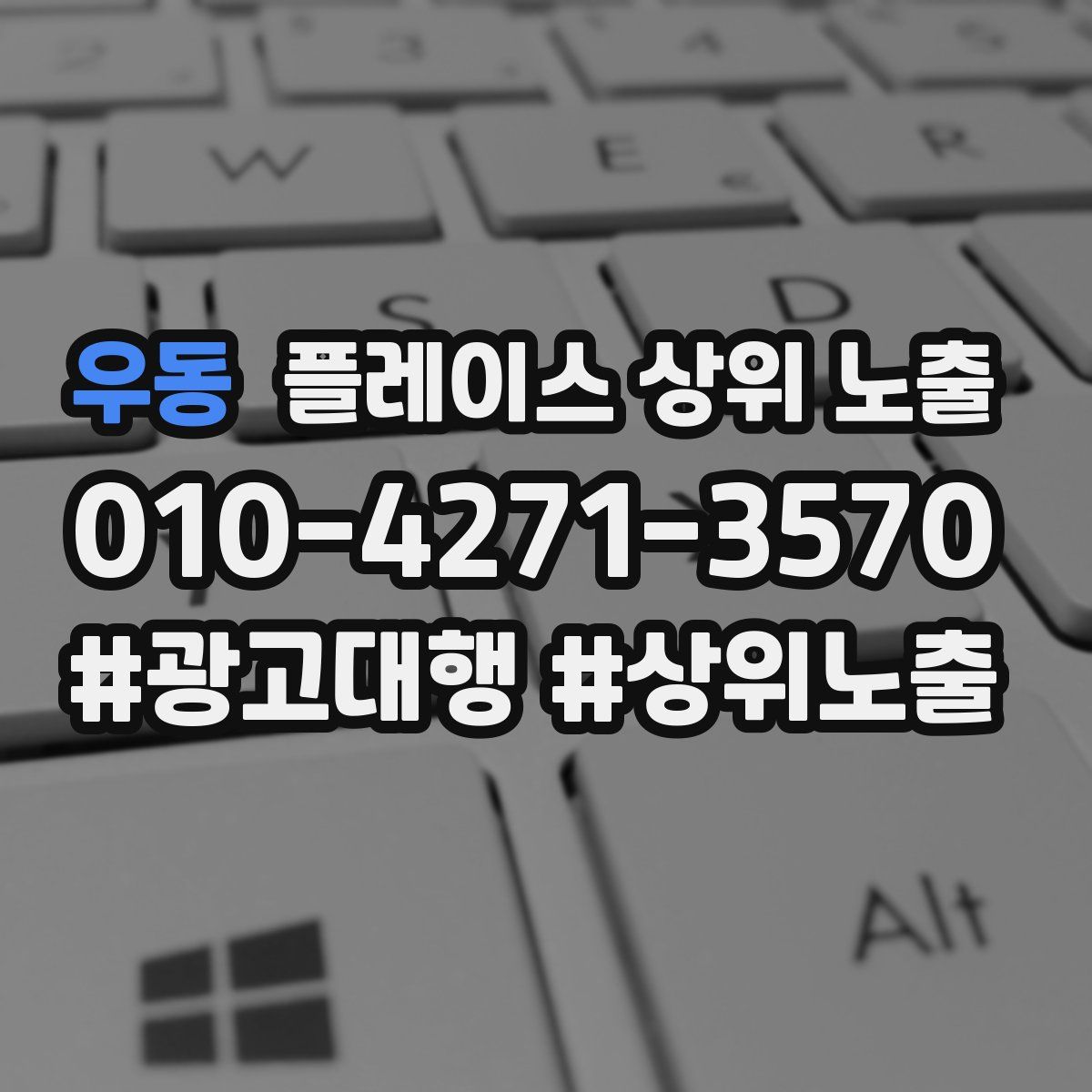 우동 플레이스 상위 노출