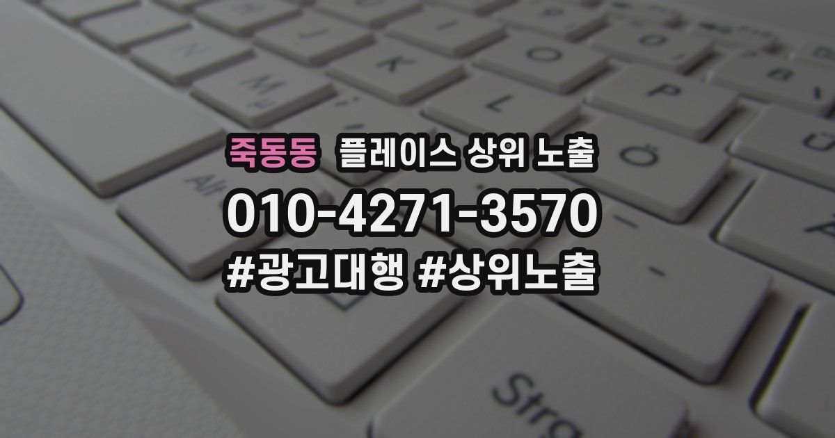 죽동동 플레이스 상위 노출