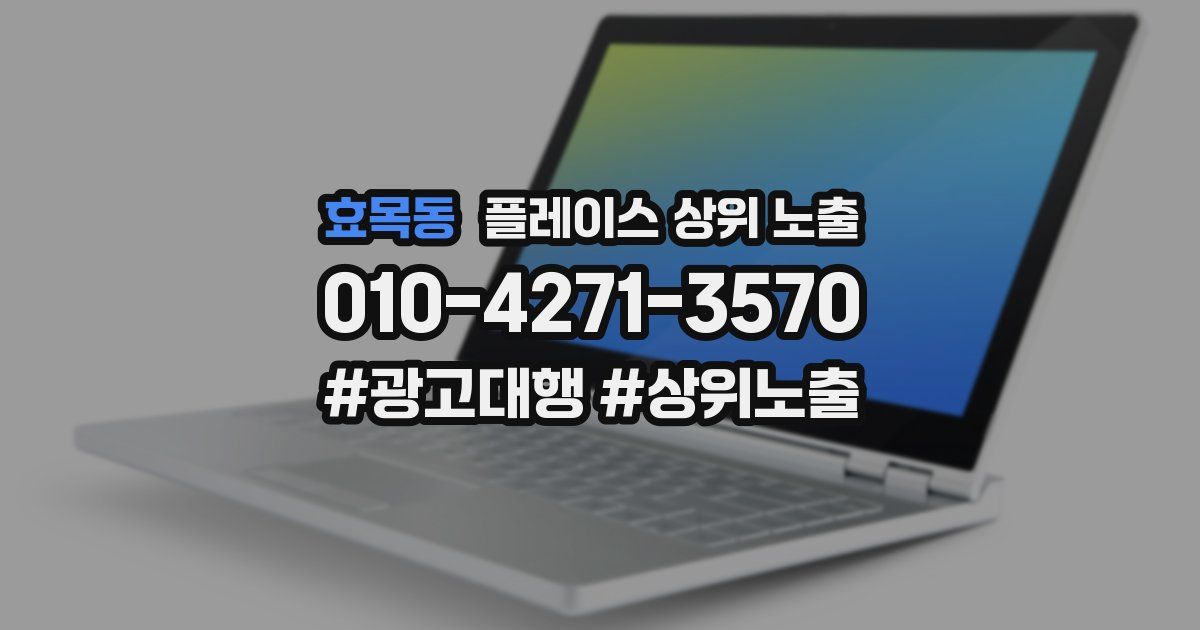 효목동 플레이스 상위 노출