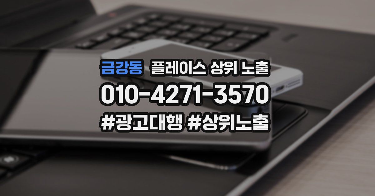 금강동 플레이스 상위 노출