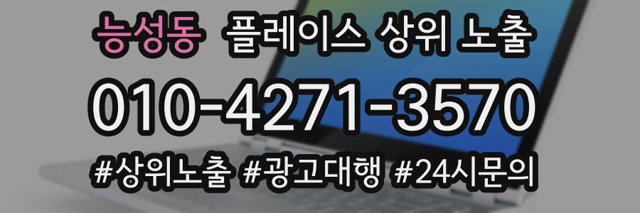 능성동 플레이스 상위 노출