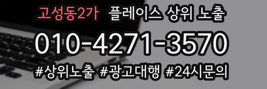 고성동2가 플레이스 상위 노출
