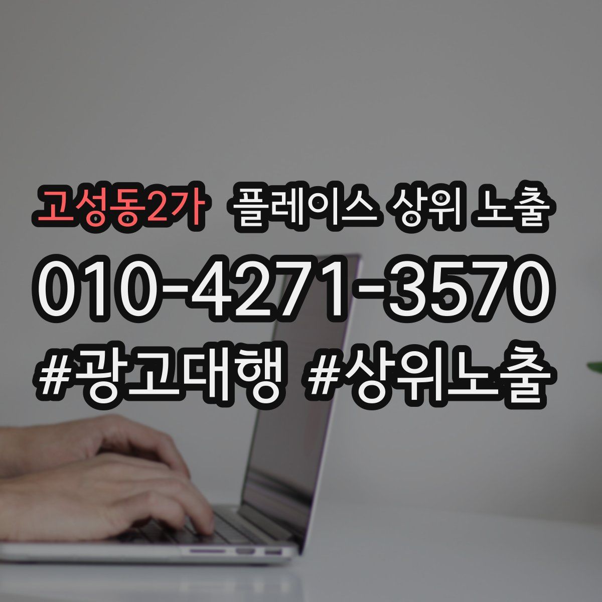 고성동2가 플레이스 상위 노출