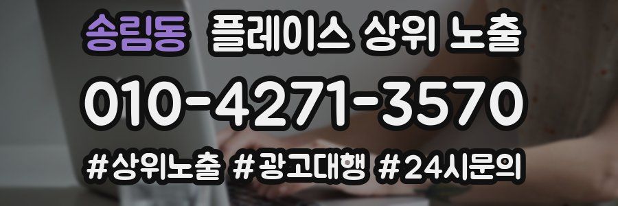 송림동 플레이스 상위 노출