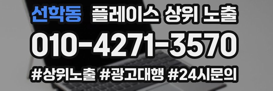 선학동 플레이스 상위 노출