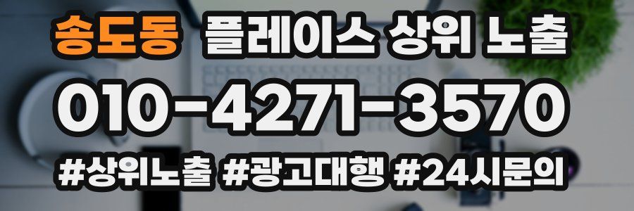 송도동 플레이스 상위 노출