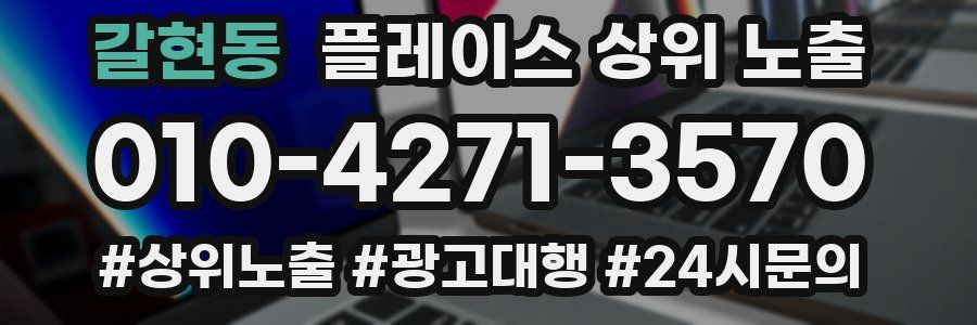 갈현동 플레이스 상위 노출