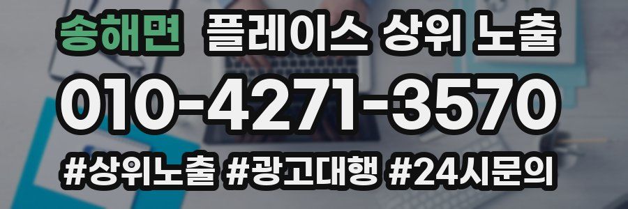 송해면 플레이스 상위 노출
