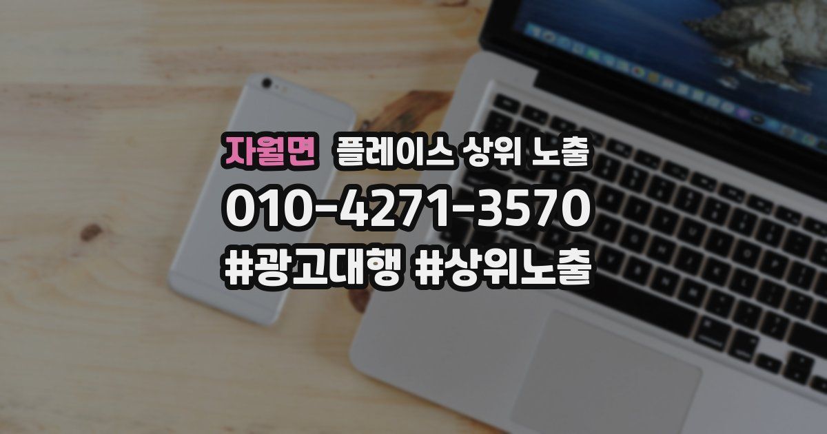 자월면 플레이스 상위 노출