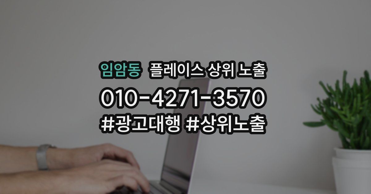 임암동 플레이스 상위 노출