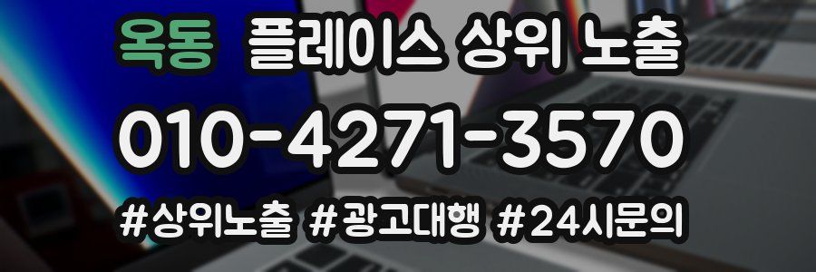 옥동 플레이스 상위 노출