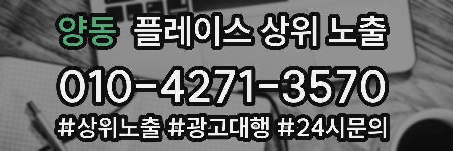 양동 플레이스 상위 노출