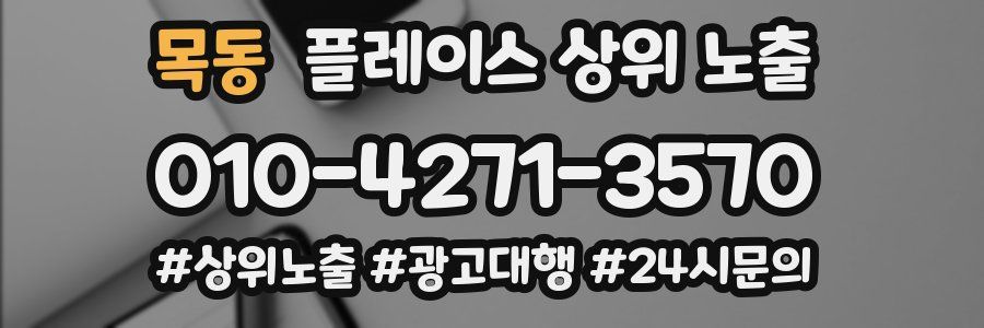 목동 플레이스 상위 노출