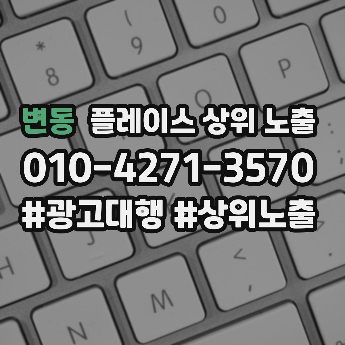 변동 플레이스 상위 노출 검색 의도별 문구를 다르게 쓰는 법