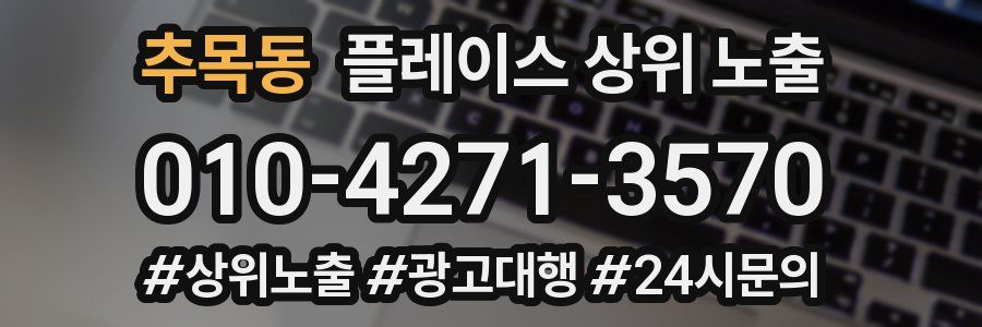 추목동 플레이스 상위 노출
