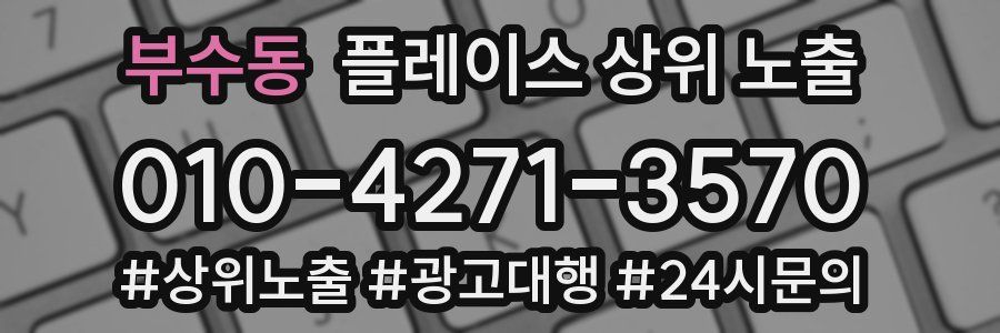 부수동 플레이스 상위 노출