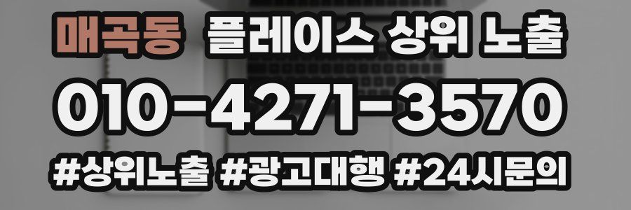 매곡동 플레이스 상위 노출