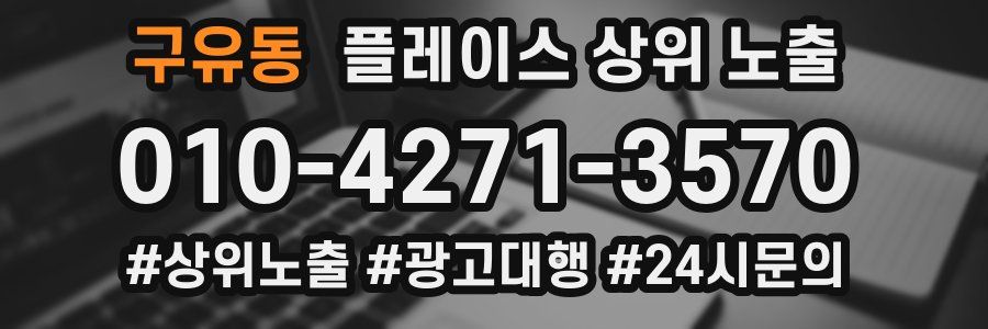 구유동 플레이스 상위 노출