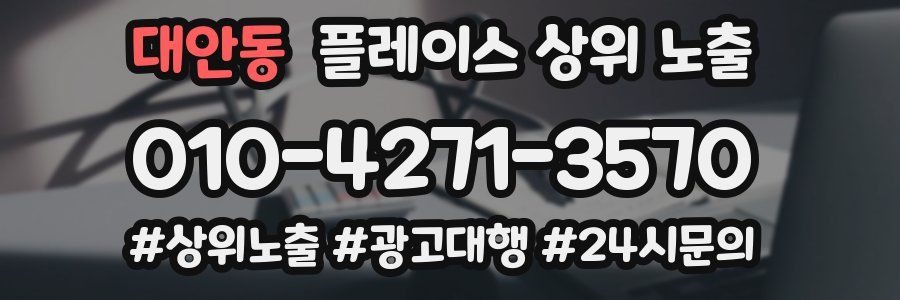 대안동 플레이스 상위 노출