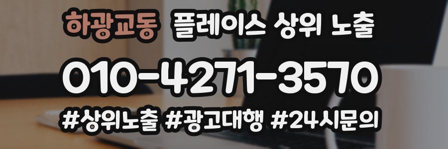 하광교동 플레이스 상위 노출