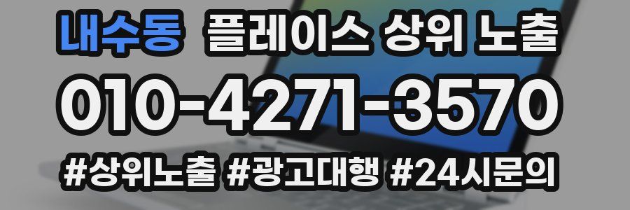내수동 플레이스 상위 노출