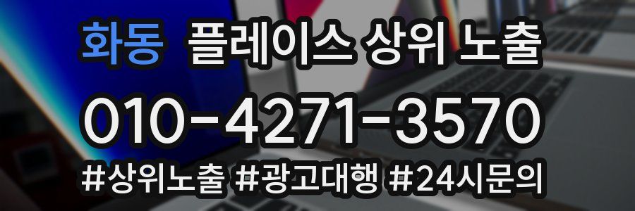 화동 플레이스 상위 노출