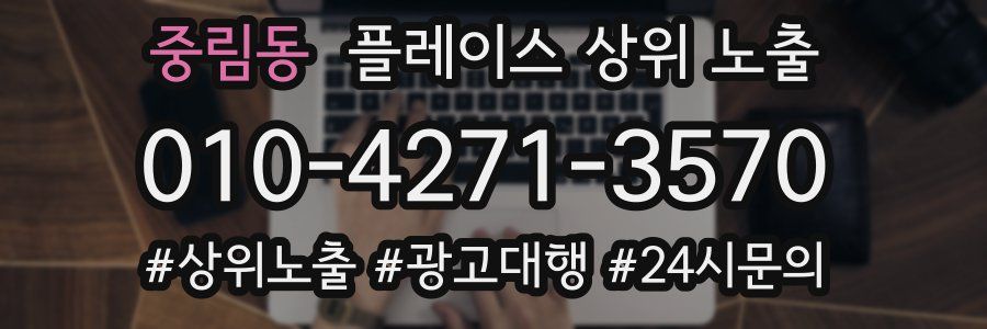 중림동 플레이스 상위 노출