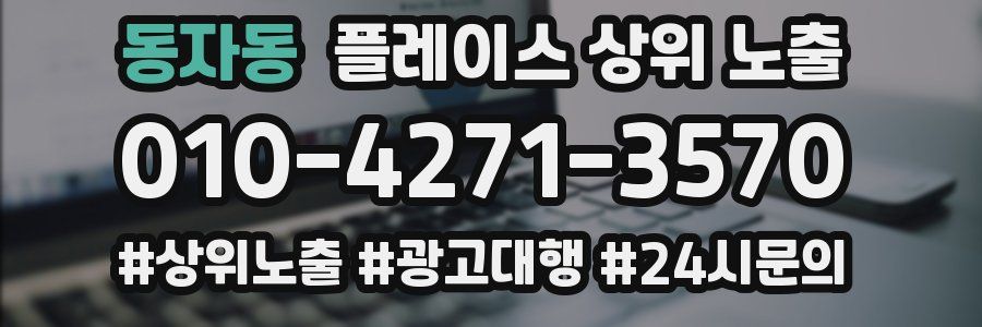 동자동 플레이스 상위 노출