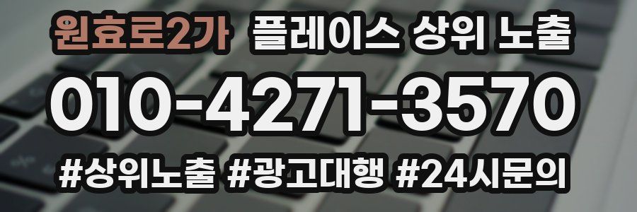 원효로2가 플레이스 상위 노출
