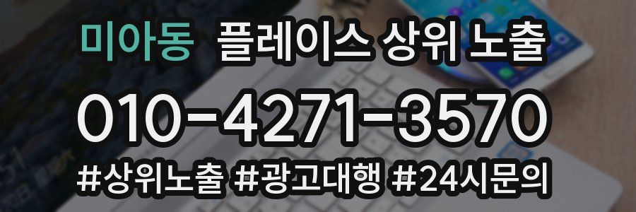 미아동 플레이스 상위 노출
