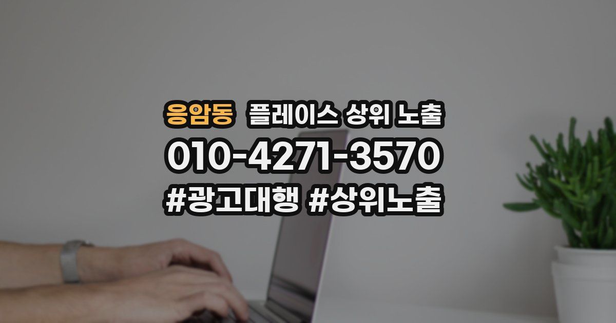 응암동 플레이스 상위 노출