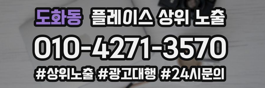도화동 플레이스 상위 노출