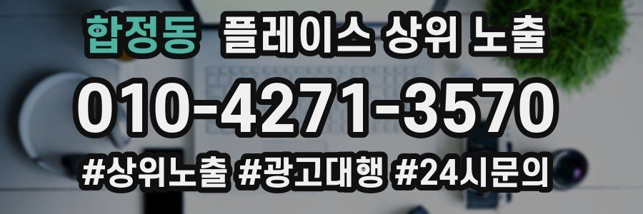 합정동 플레이스 상위 노출