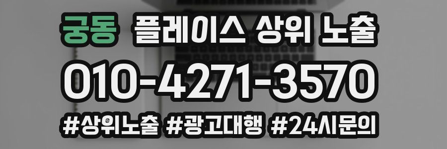 궁동 플레이스 상위 노출