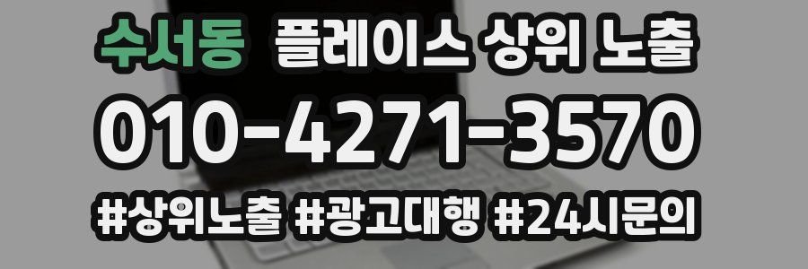 수서동 플레이스 상위 노출