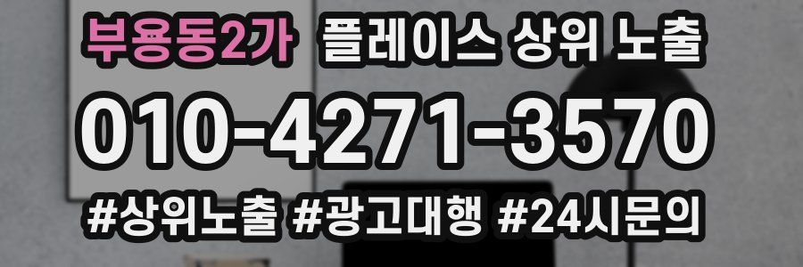 부용동2가 플레이스 상위 노출