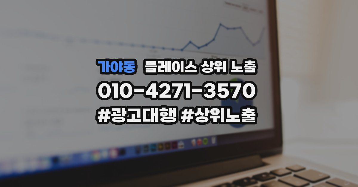 가야동 플레이스 상위 노출