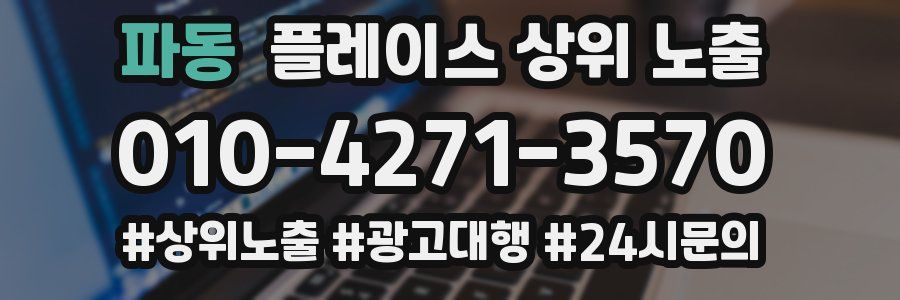파동 플레이스 상위 노출