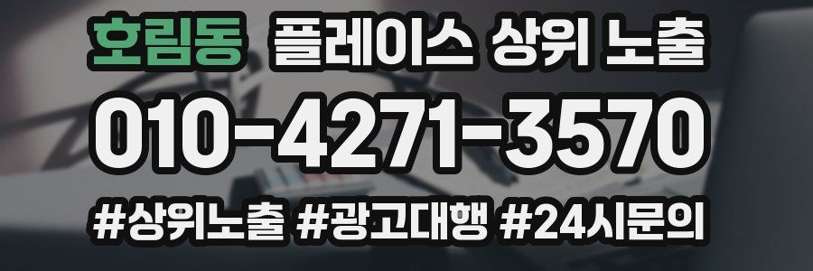 호림동 플레이스 상위 노출