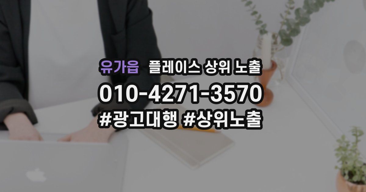 유가읍 플레이스 상위 노출