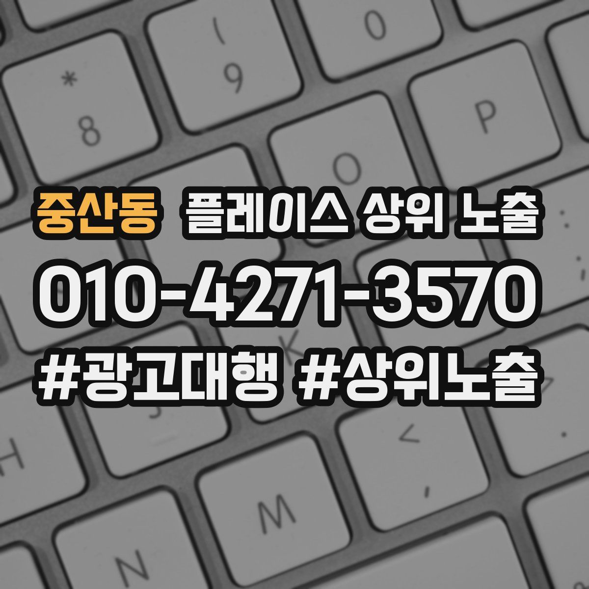 중산동 플레이스 상위 노출