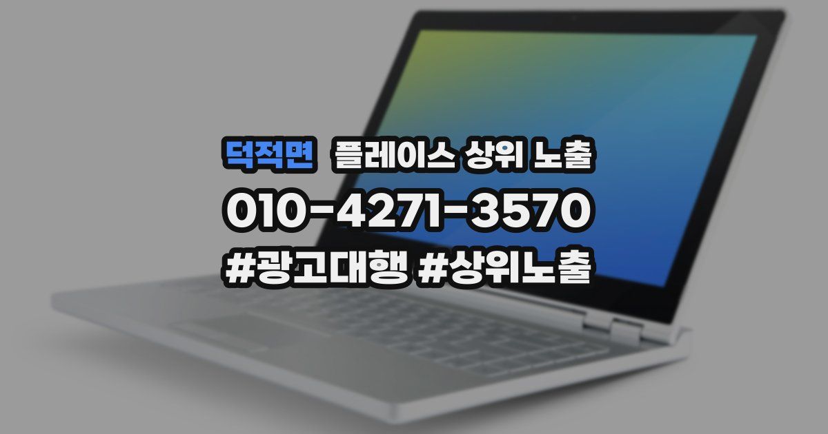 덕적면 플레이스 상위 노출