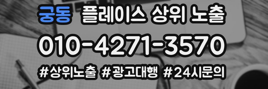 궁동 플레이스 상위 노출