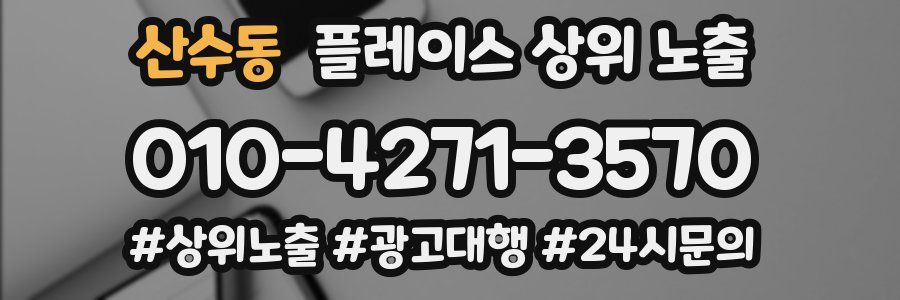 산수동 플레이스 상위 노출