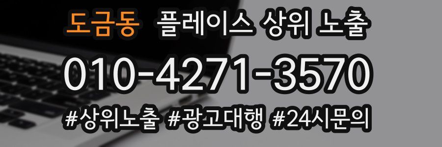 도금동 플레이스 상위 노출