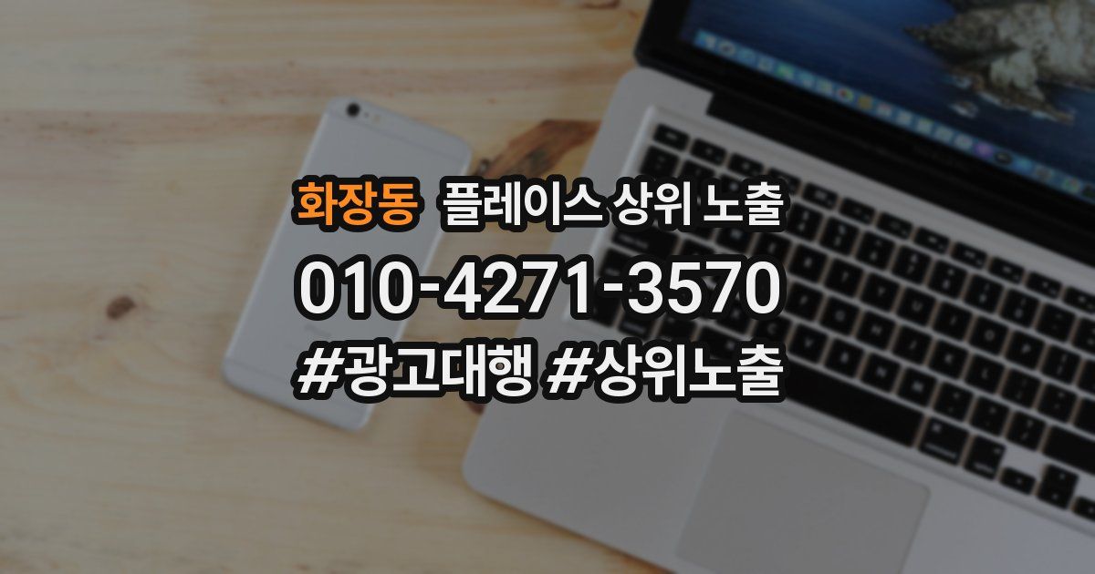 화장동 플레이스 상위 노출