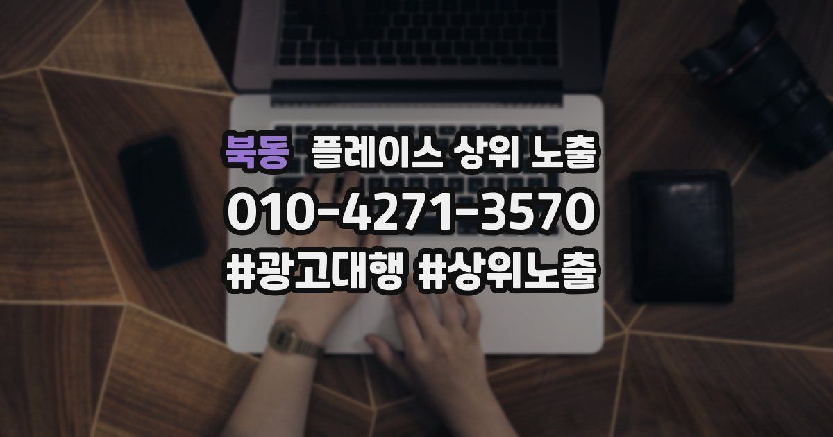 북동 플레이스 상위 노출