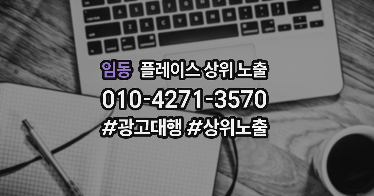 임동 플레이스 상위 노출