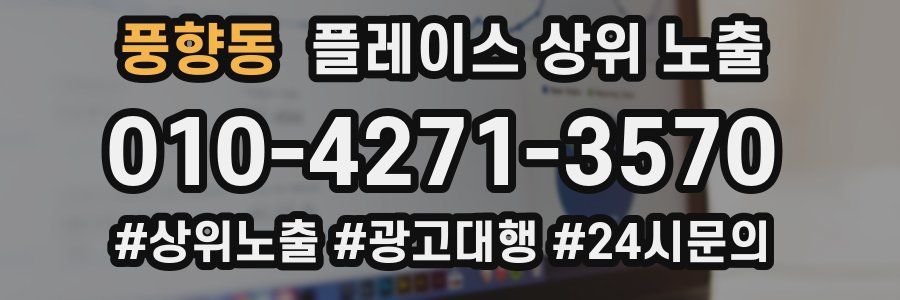 풍향동 플레이스 상위 노출
